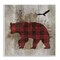 Stupell Industries Buffalo Plaid Bear & Bird Wall Plaque By Susan Arnot